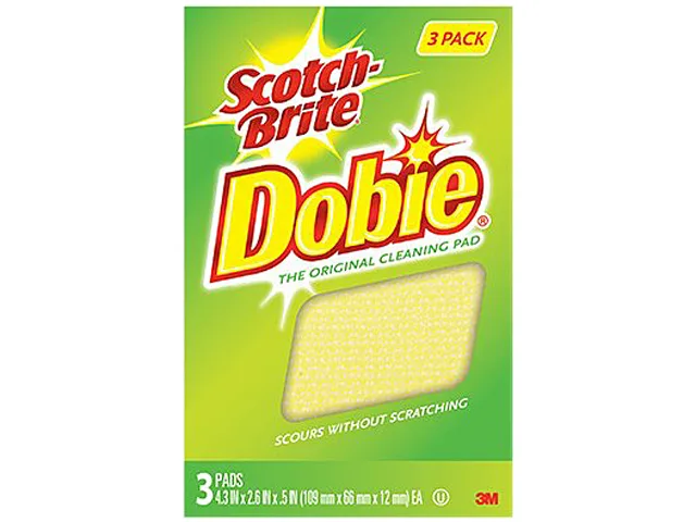 3M 3M 7232F Dobie Cleaning Pads 3-pack 2.6×4.3 in — product photo