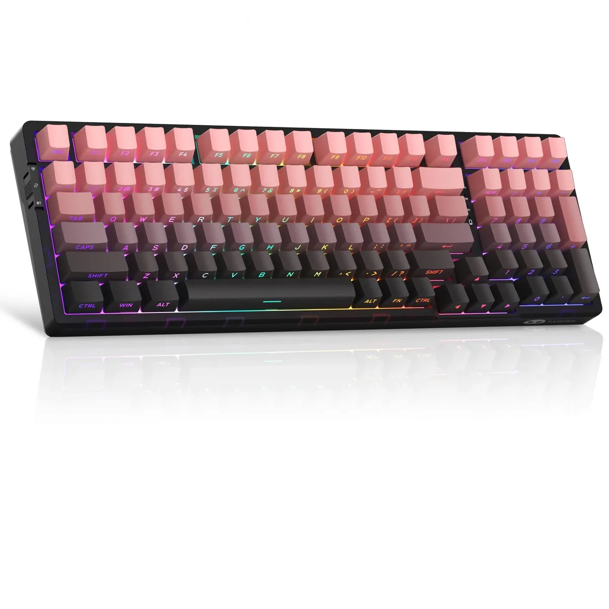 Magegee Light100 Wireless Mechanical Gaming Keyboard Pink Blue Whale Switch 96% 99 Keys 8000mAh Battery — product photo