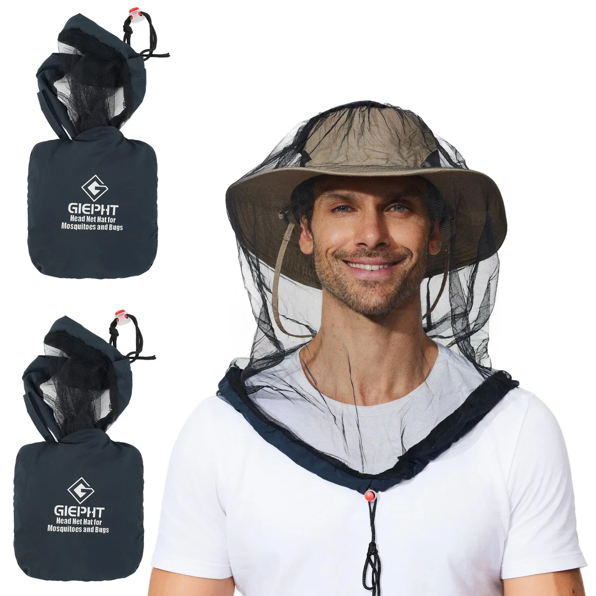 G GIEPHT Mosquito Head Net Large 2 Pack — product photo