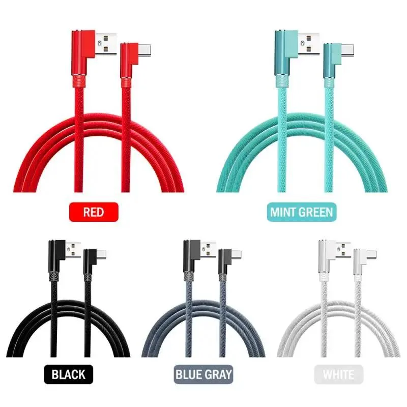 Defendwe Defendwe USB A to Micro USB 90° Cable 300cm 2.4A — product photo