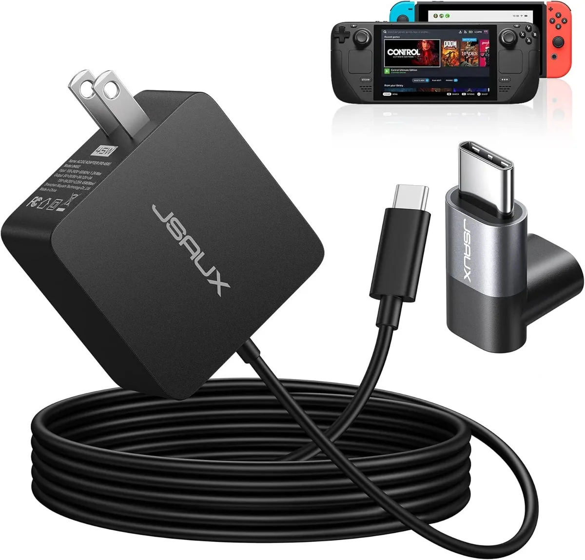 PISKEKAT PISKEKAT 45W USB-C PD Charger Kit 5ft Cable 10000 Swing Tests — product photo