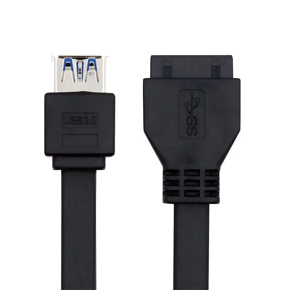 Fervit Fervit USB 3.0 Motherboard 20-Pin Header to Dual USB-A Female Cable 50cm — product photo