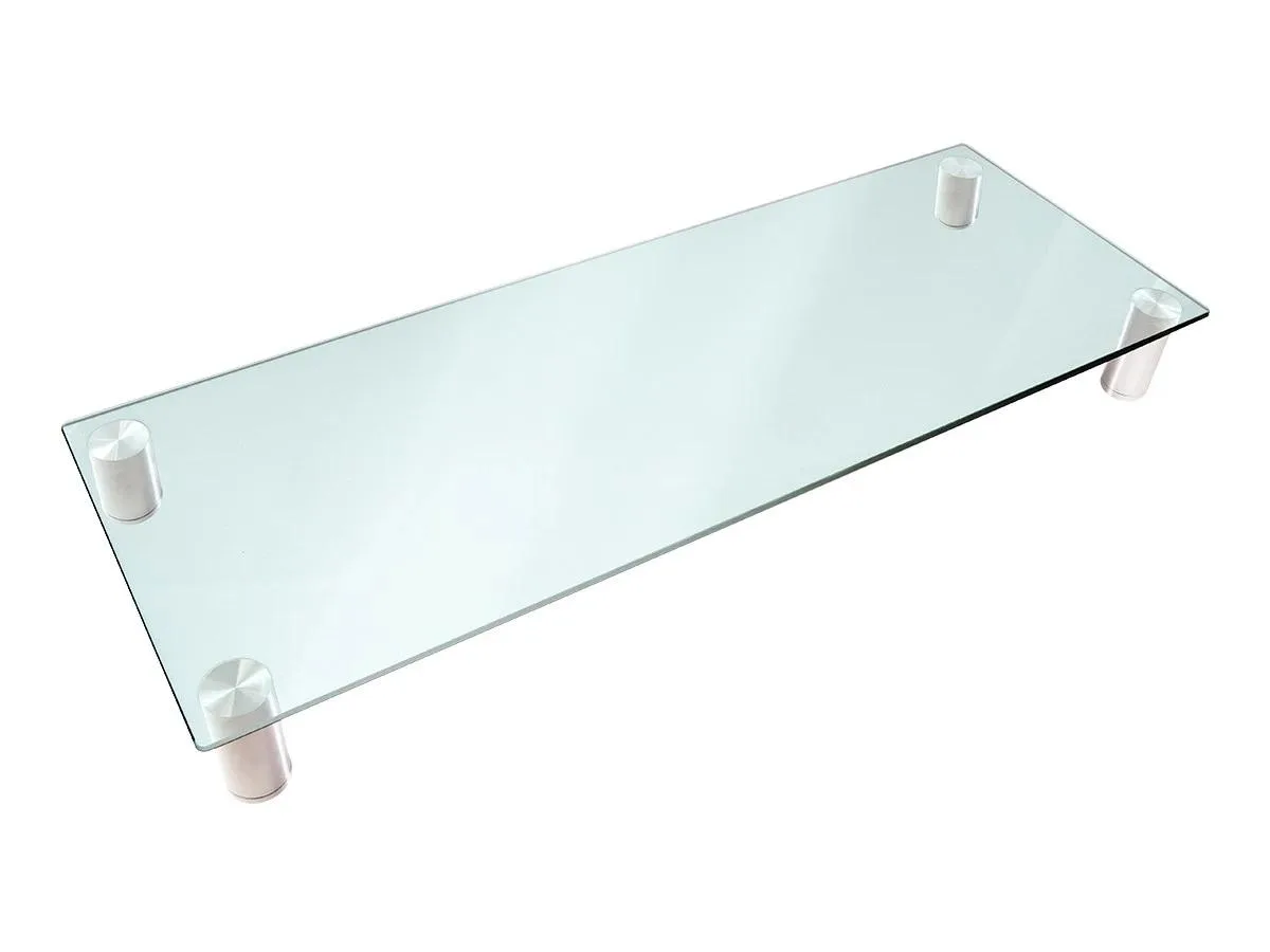Monoprice Inc. Monoprice Inc. 116356 Clear Glass Monitor Stand 30.8 x 11 Inches — product photo