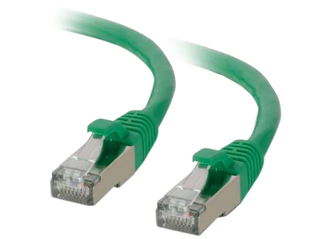 Cables To Go Cables To Go 00831 Cat6 shielded network ethernet cable green 7 ft — product photo