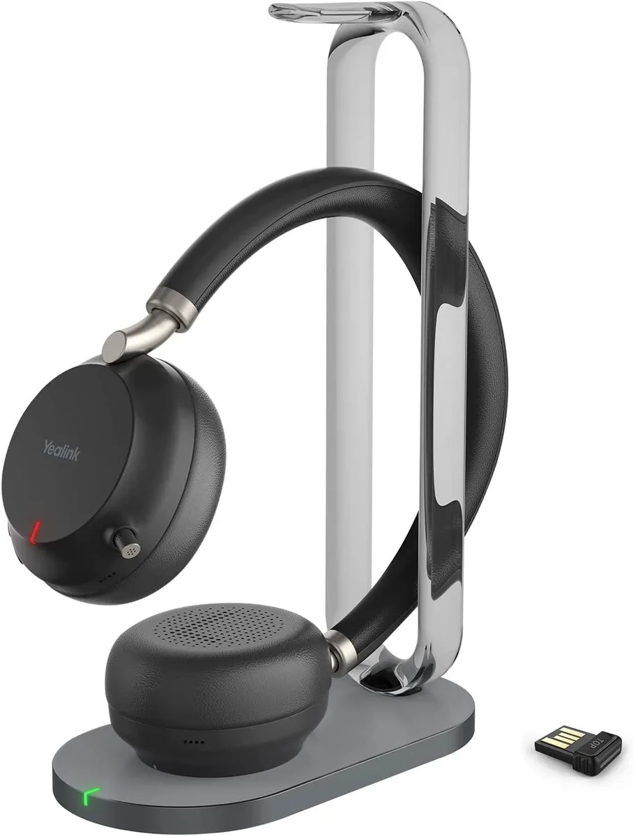 Yealink Network Technology Co., Ltd Yealink BH72 1208609 Bluetooth headset Teams charging stand Black USB-A — product photo