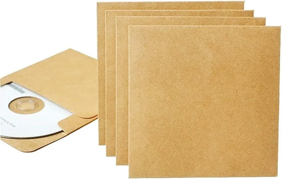  Tustao POB2022 Brown Kraft Paper CD/DVD Envelopes 25Pcs — product photo