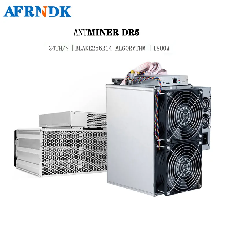 AFRNDK AFRNDK Antminer DR5 34Th/s Blake256R14 1800W mining hardware — product photo