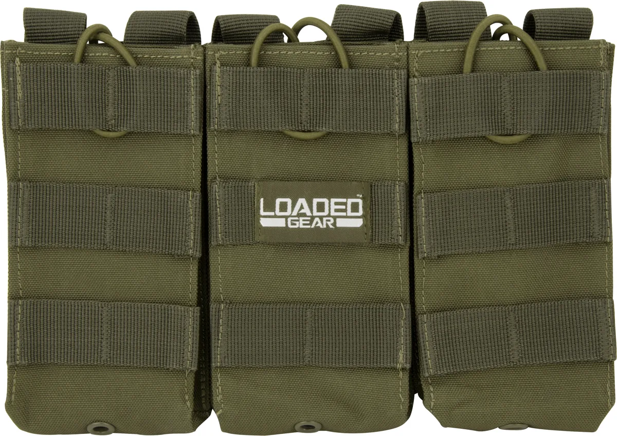 BARSKA BARSKA BI12276 CX-200 Triple Magazine Pouch OD Green — product photo
