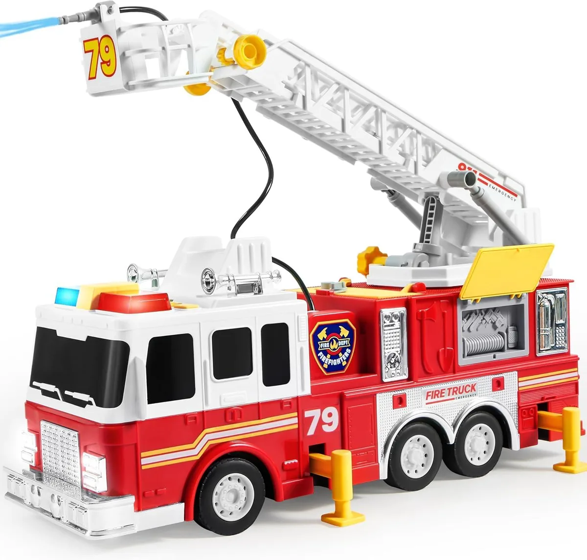 usbroway usbroway 33-inch Ladder Fire Truck Toy 16.9 x 5.3 x 8.7 inches — product photo