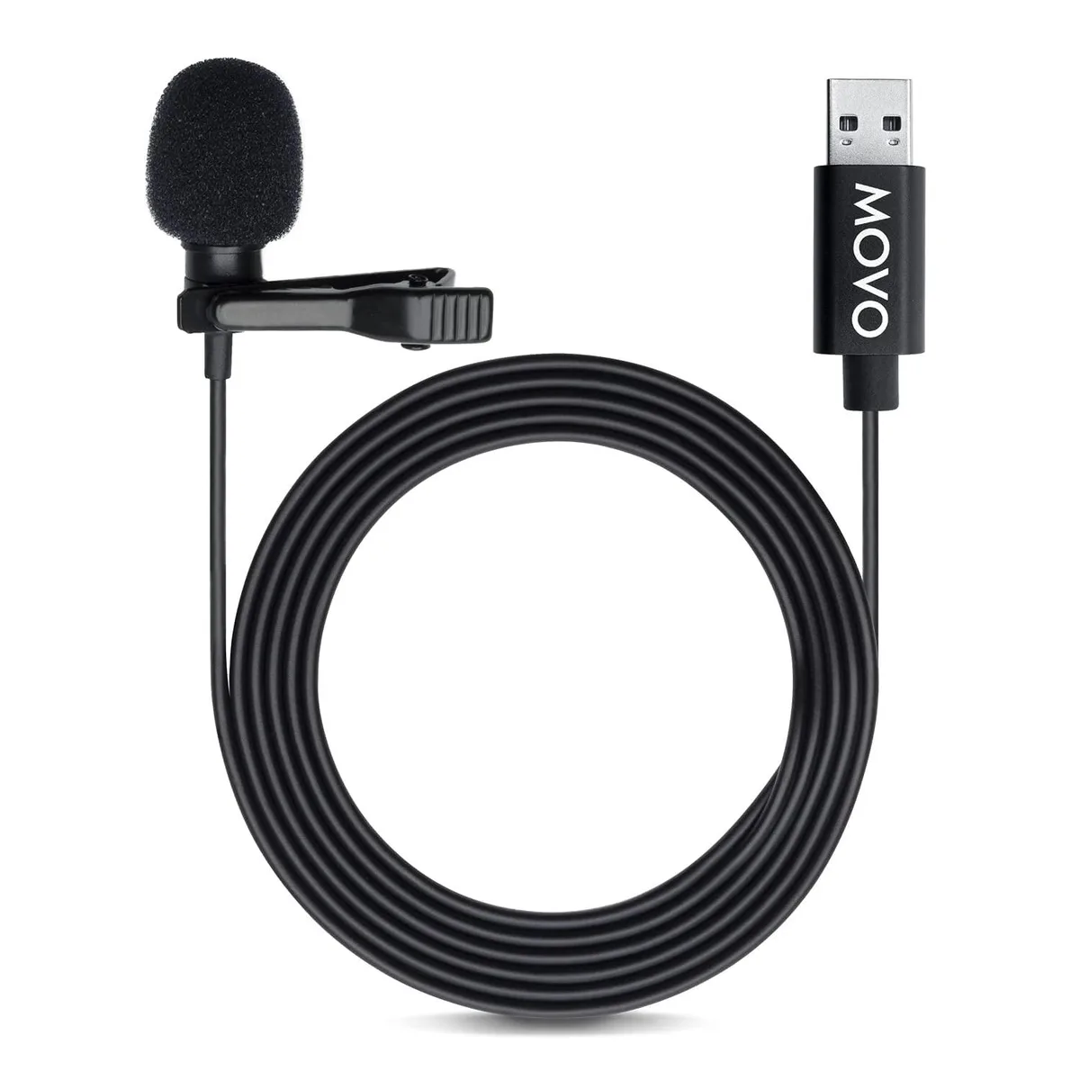  Movo M1 USB Lavalier Microphone 20-Foot Cord — product photo