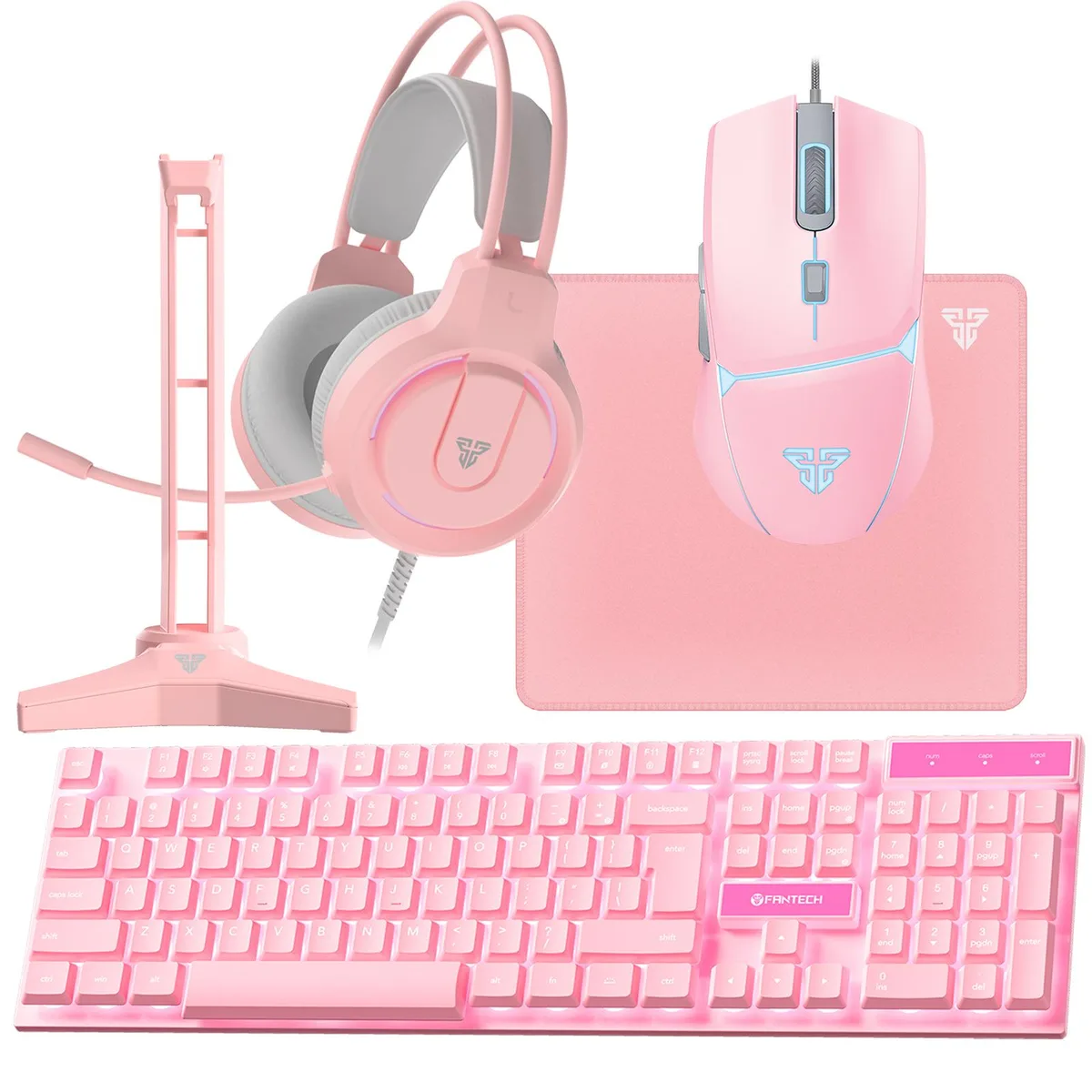 Fantech Fantech P51 5-Piece Gaming Set Pink — product photo