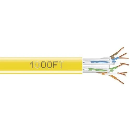 Black Box Corporation Black Box EYN872A-PB-1000 Cat.5e UTP bulk cable yellow 1000ft — product photo