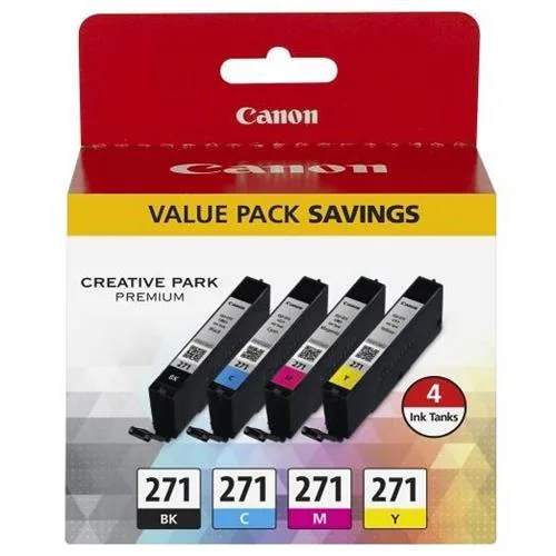 Canon Canon 0390C005 CLI-271 4-pack 6.5 ml BK/C/M/Y 180 pages — product photo