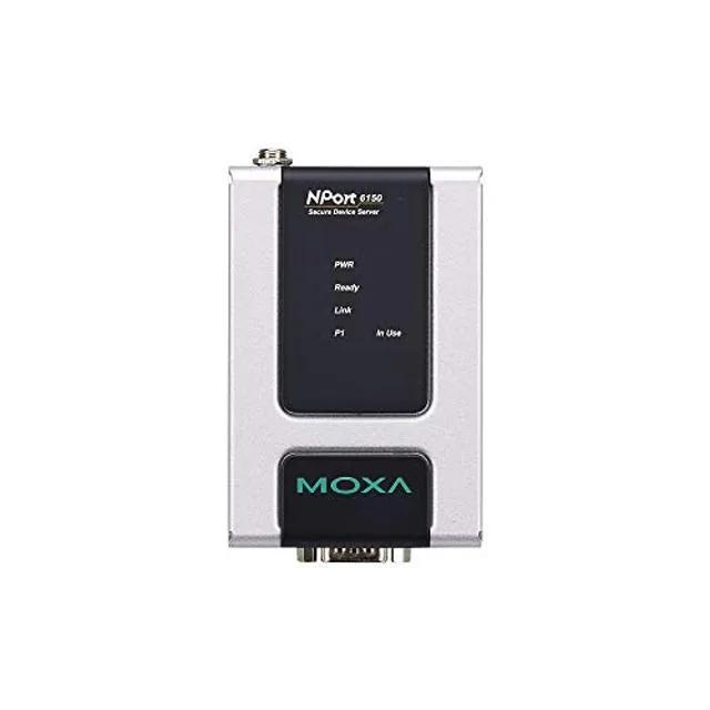 Moxa Moxa NPort 6150 1-Port RS-232/422/485 Secure Device Server 12-48V — product photo