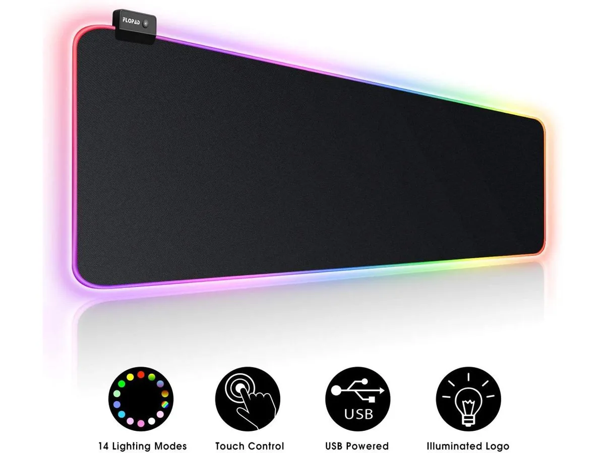 Corn Electronics Corn Electronics Mouse Pad 31.5" x 11.8" 14 RGB Modes — product photo