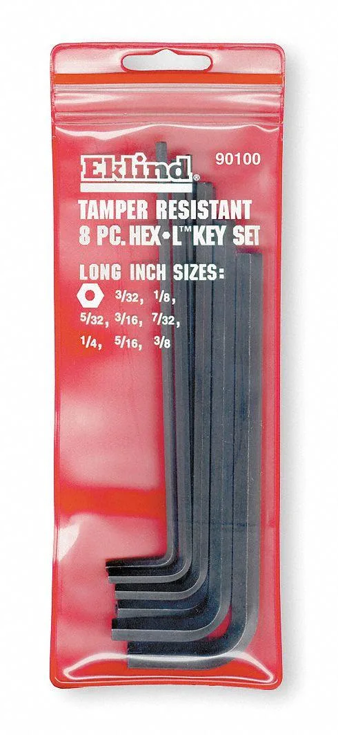 Eklind Eklind 90100 Tamper Resistant Hex Key Set 8 Pieces — product photo