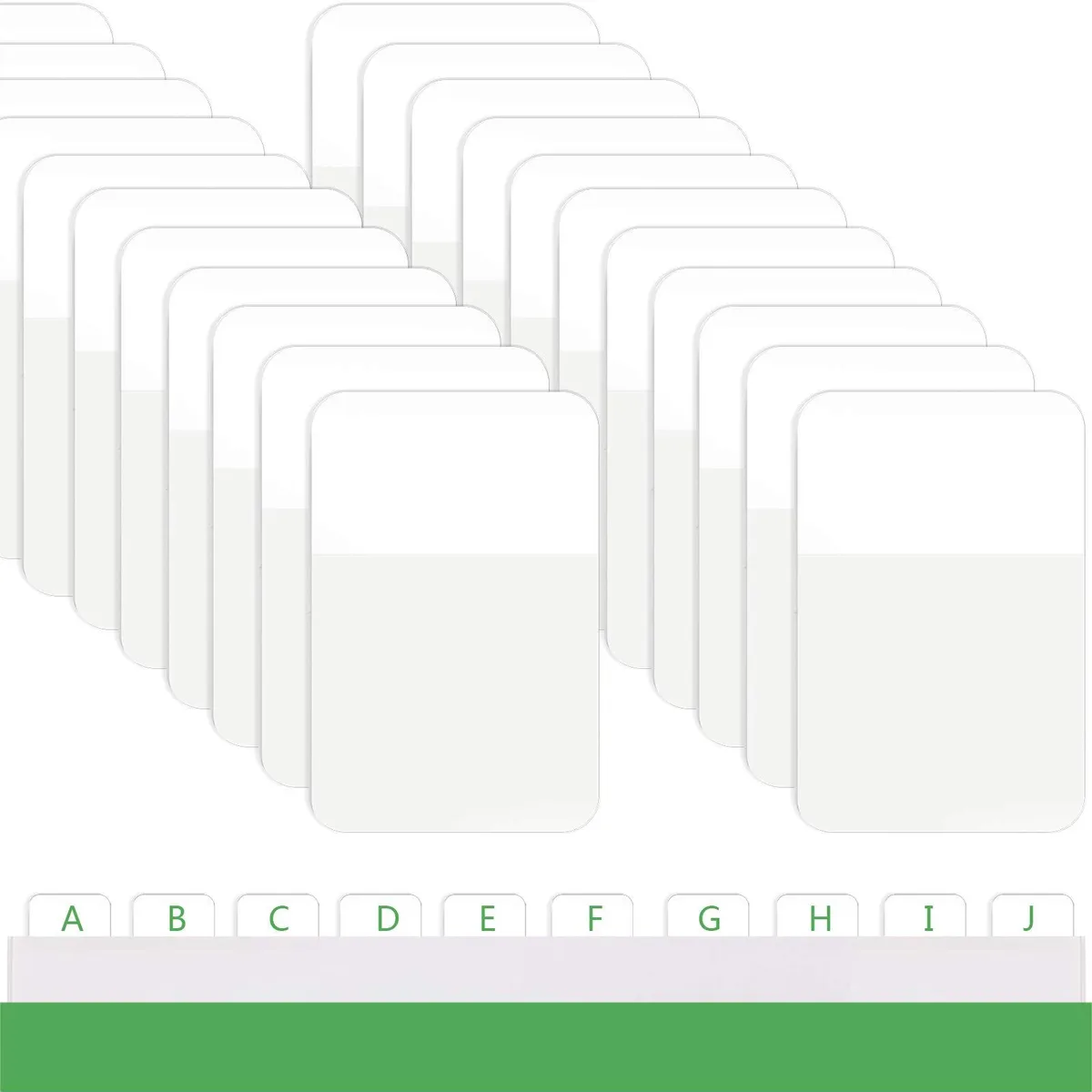 White rectangular sticky notes in a pop-up dispenser pack of 400