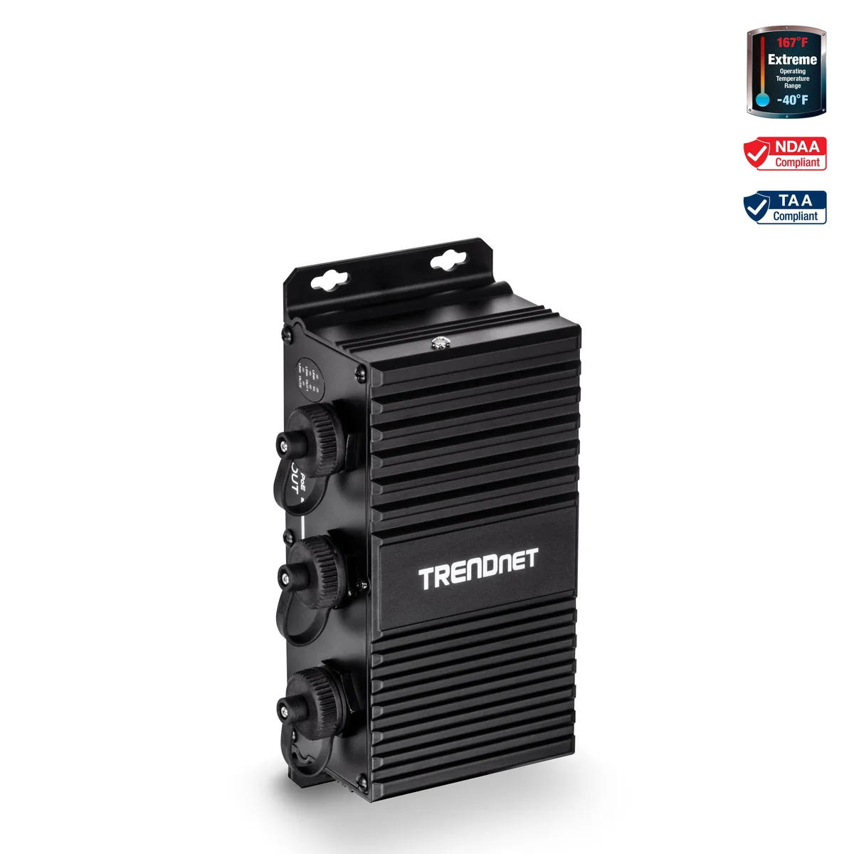 Trendnet - Business Class Trendnet - Business Class TI-EU120 2-Port Industrial Outdoor Gigabit UPoE Extender — product photo