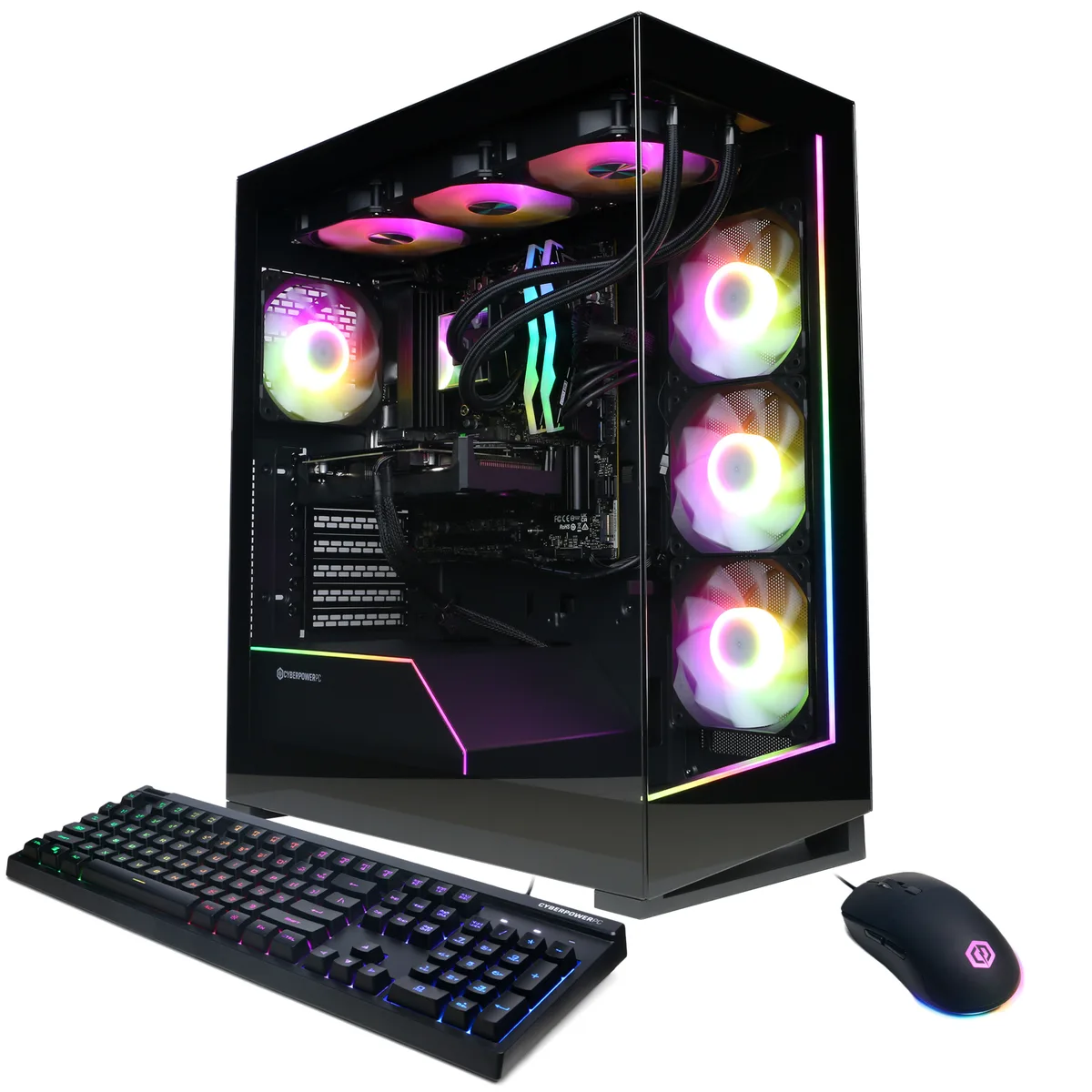 CyberpowerPC CyberpowerPC GML70860 gaming PC — Ryzen 9 9900X, 32GB DDR5, RX 9060 XT 16GB, 2TB NVMe — product photo