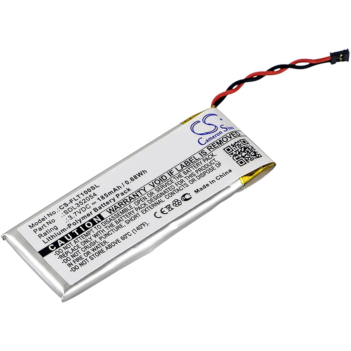 Cameron &amp; Co Cameron &amp; Co DS-CS-FLT100SL camera battery 3.7V 185mAh 0.68Wh black — product photo