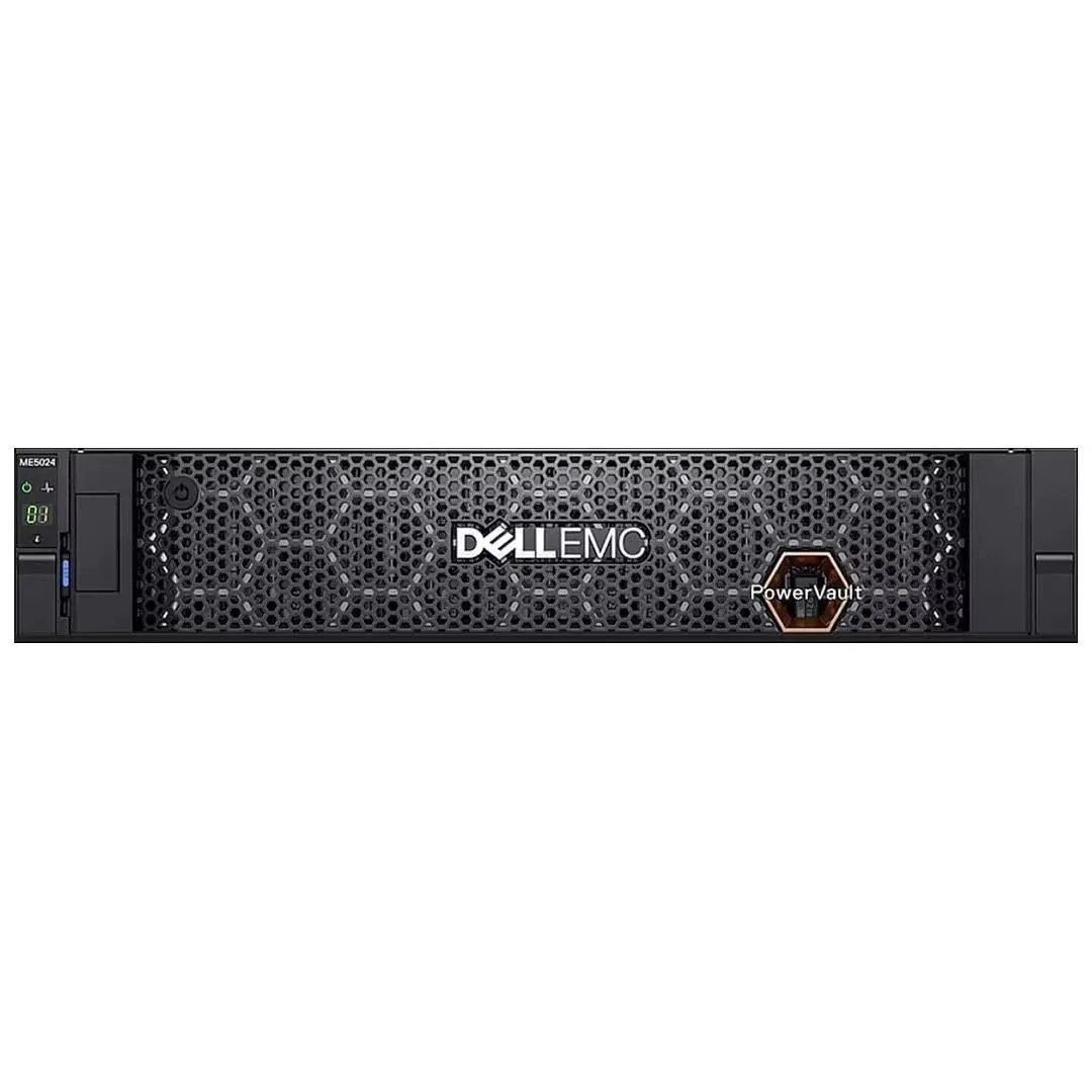 DELL DELL ME5024 24-bay 2.5" barebone server, dual controller, 580W redundant, FC, rails — product photo