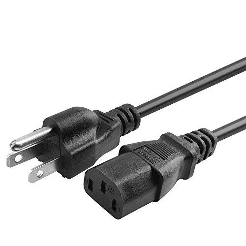 WAWEIS WAWEIS AC cord replacement for MSI Optix MPG341CQR 34" UWQHD monitor power supply cord cable — product photo
