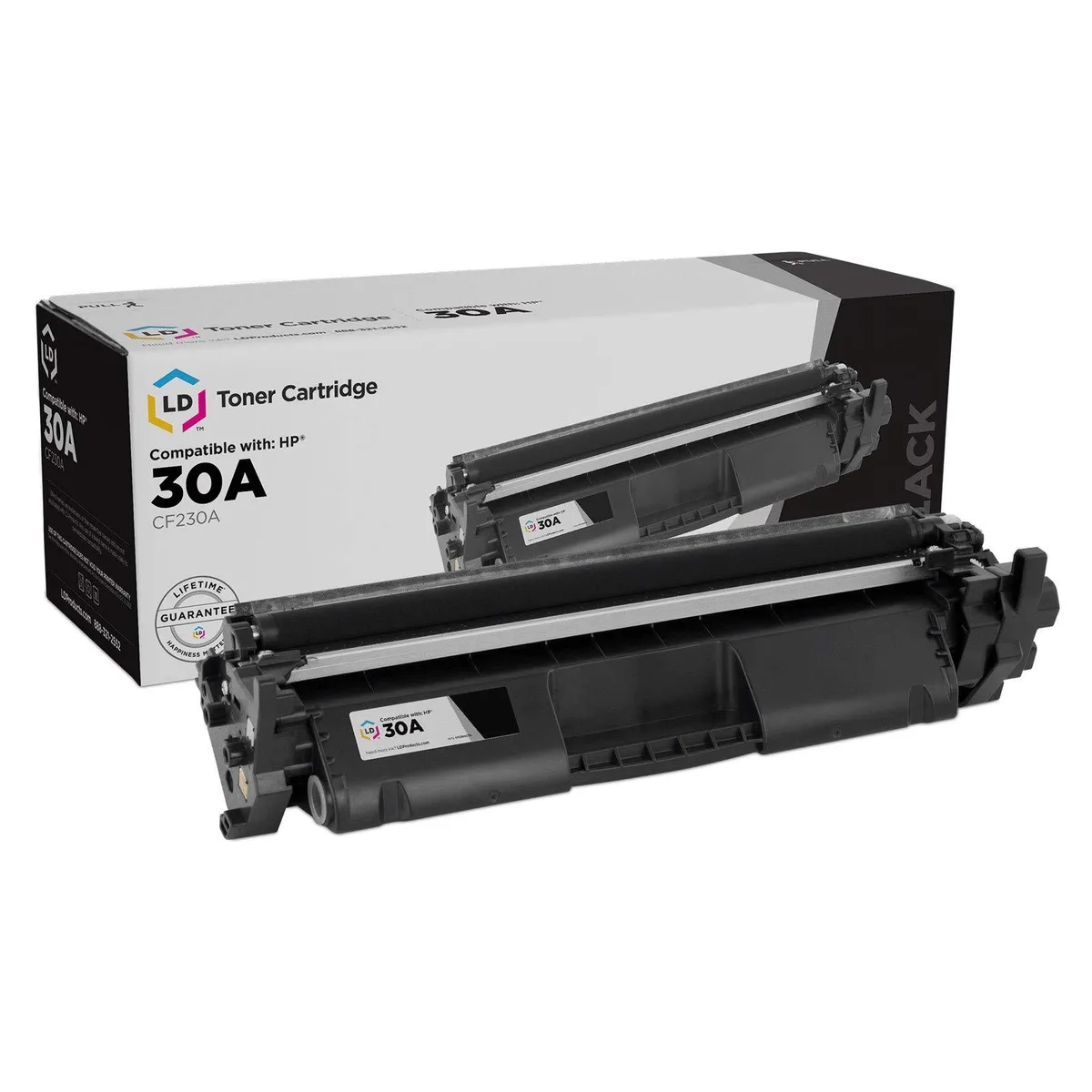 LD Products LD Products Compatible HP 30A CF230A 30X CF230X Black Toner Cartridge — product photo