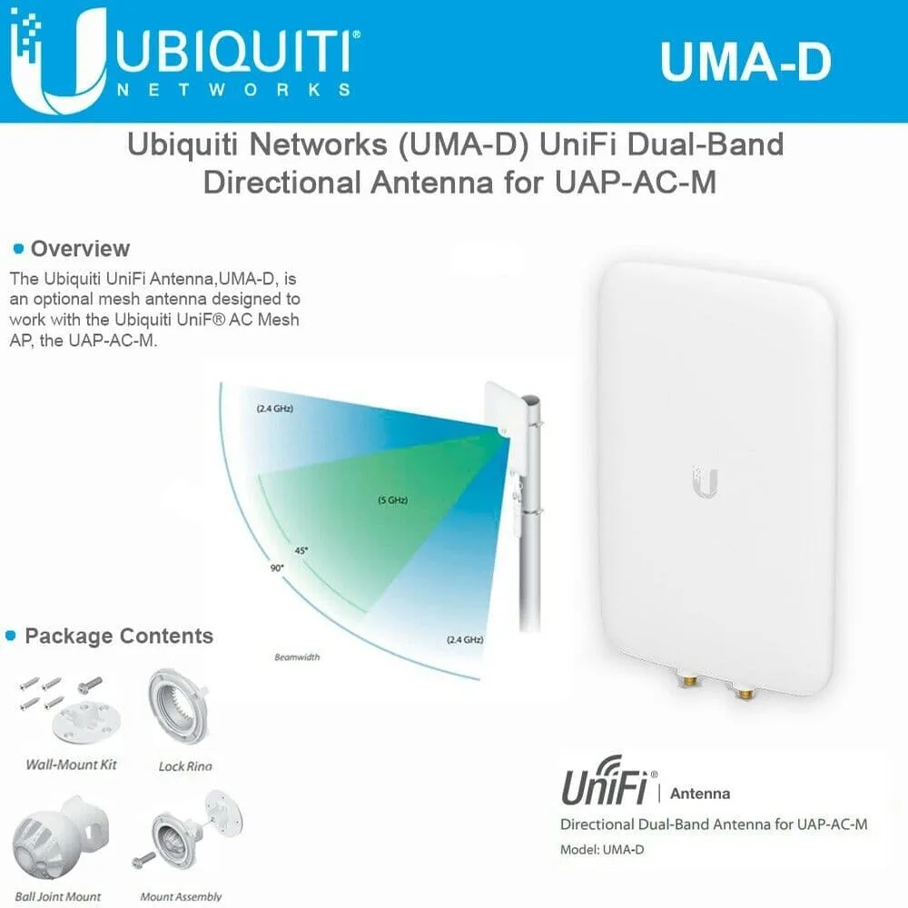Ubiquiti Networks Ubiquiti Networks UMA-D Dual-Band Directional Mesh Antenna — product photo