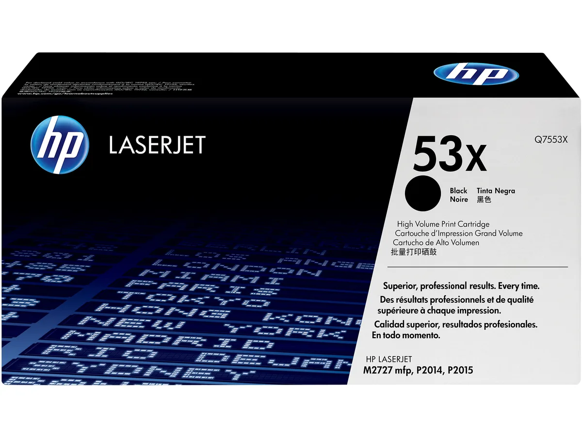 HP HP Q7553X 53X High Yield Black Toner Cartridge 7000 Pages — product photo