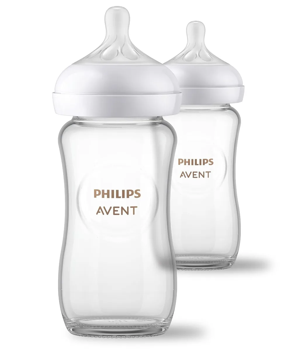 Avent Avent SCY913/02 Natural Glass Baby Bottles 8oz 2-pack Medium Flow — product photo