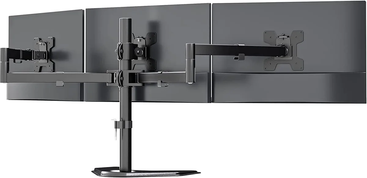 BFKK BFKK Free Standing Triple Monitor Stand 27 inch 22 lbs Black — product photo