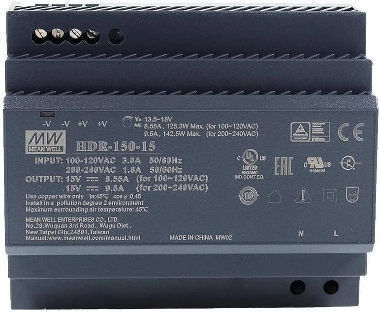 myVolts myVolts HDR-150-15 150W DIN Rail Power Supply — product photo