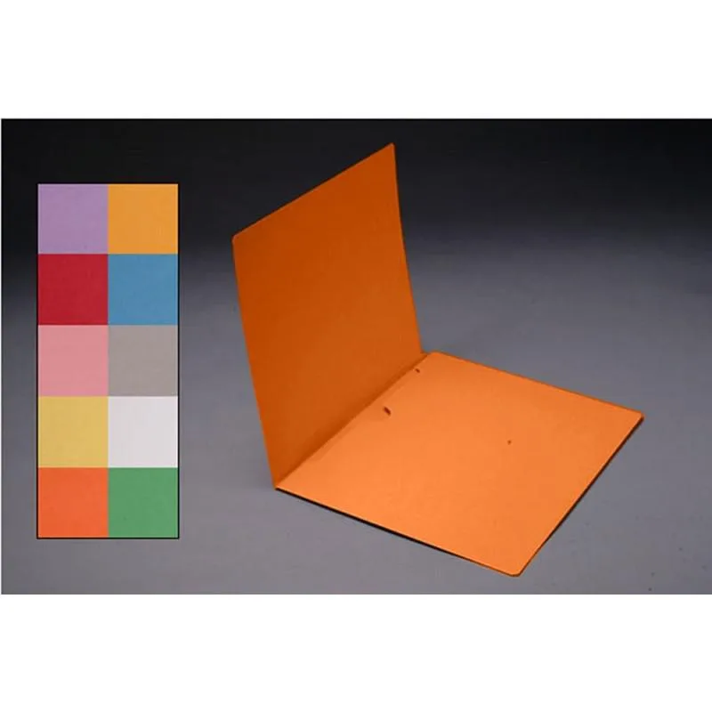 Box of 50 orange 11pt file folders with full back pocket and end tabs
