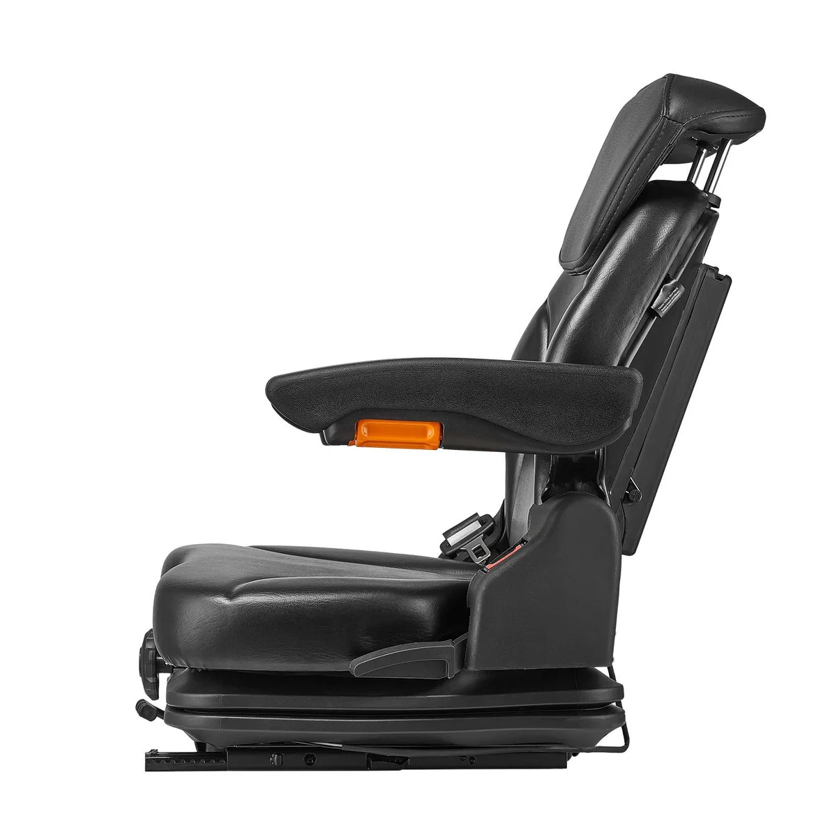VEVOR VEVOR TY-B29 Universal Forklift Seat with Adjustable Backrest, Armrest, Headrest &amp; Safety Belt — product photo