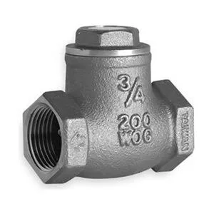 Hammond Valve Corp Hammond Valve Corp 967 1 in FNPT Brass Swing Check Valve .750-1.000 psi 200 psi 150°F — product photo