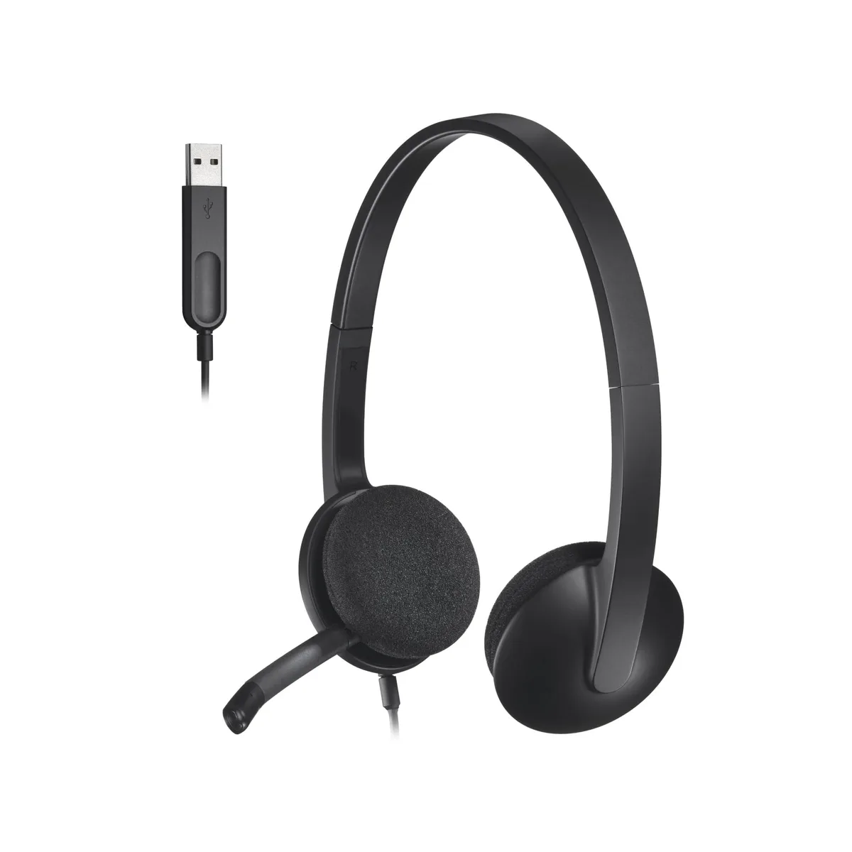 Logitech USB Headset H340 981-000507 Black — product photo