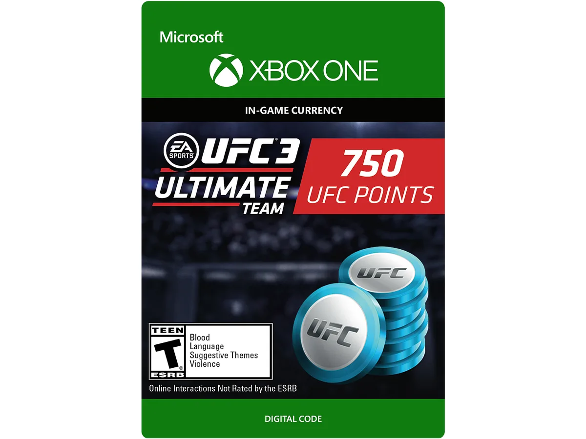 Electronic Arts Electronic Arts UFC 3 750 Points Xbox One downloadable game 7F6-00173 — product photo