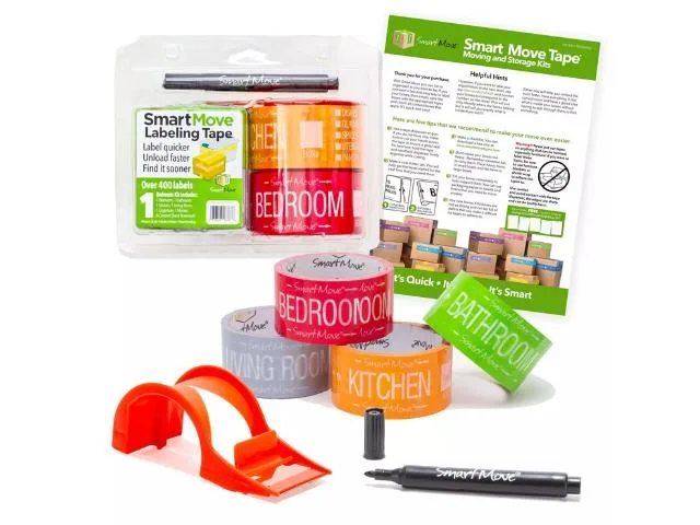 UBMOVE UBMOVE SmartMove Labeling Tape 1 Bedroom Kit 30 yards 90ft — product photo