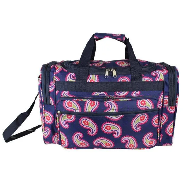 World Traveler World Traveler 81T19-230 19 in Carry-On Duffel Bag Floral Paisley Pink — product photo