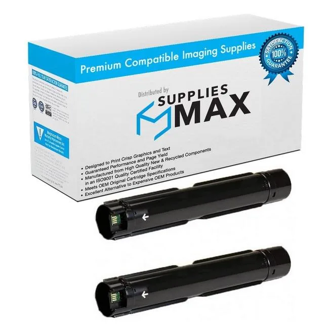 SuppliesMax SuppliesMax 106R03737_2PK Black High Yield Toner Cartridge 2-Pack 23600 Pages — product photo