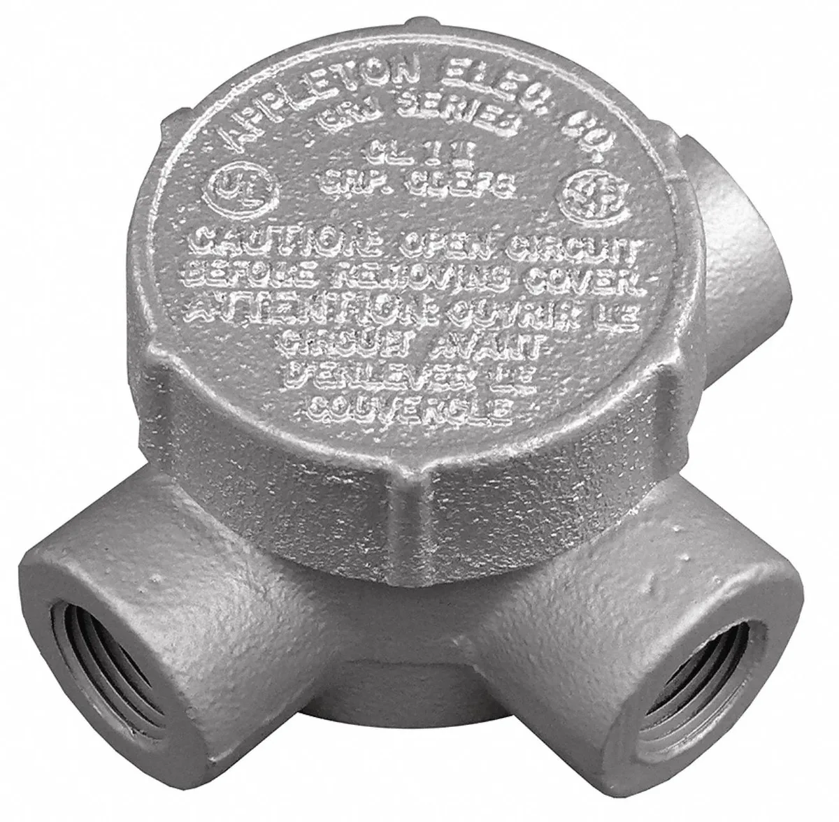 Appleton Century Crofts Appleton Century Crofts Conduit Outlet Body Iron 1/2in GRJT50 — product photo