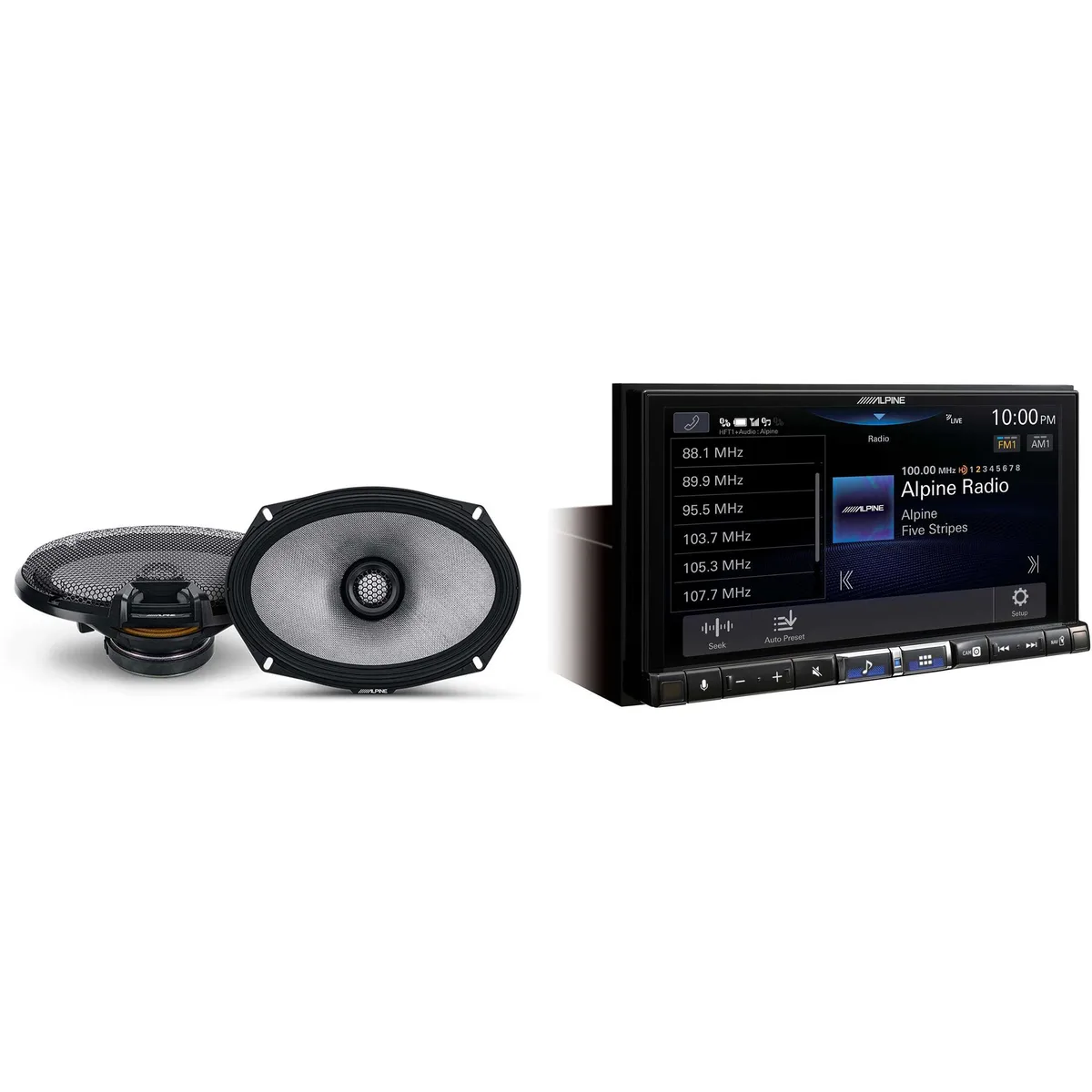 Alpine Alpine ILX-507 7" Receiver w/ R2-S69 6x9" Coax Pair — product photo