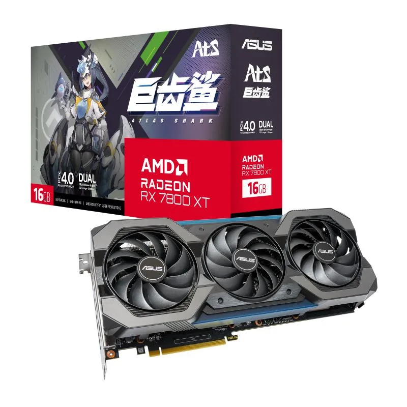 ASUS ASUS ATS Gaming RX 7800 XT OC Edition 16GB GDDR6 graphics card — product photo