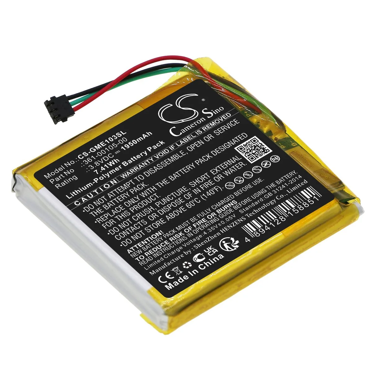  FYIOGXG 1950mAh 3.8V Lithium Polymer Battery for Garmin Edge 1030 — product photo