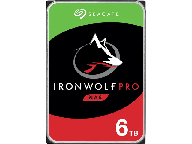 Seagate Seagate IronWolf Pro 6TB 7200 RPM 256MB CMR SATA 6.0Gb/s 3.5" Internal Hard Drive ST6000NE000 — product photo