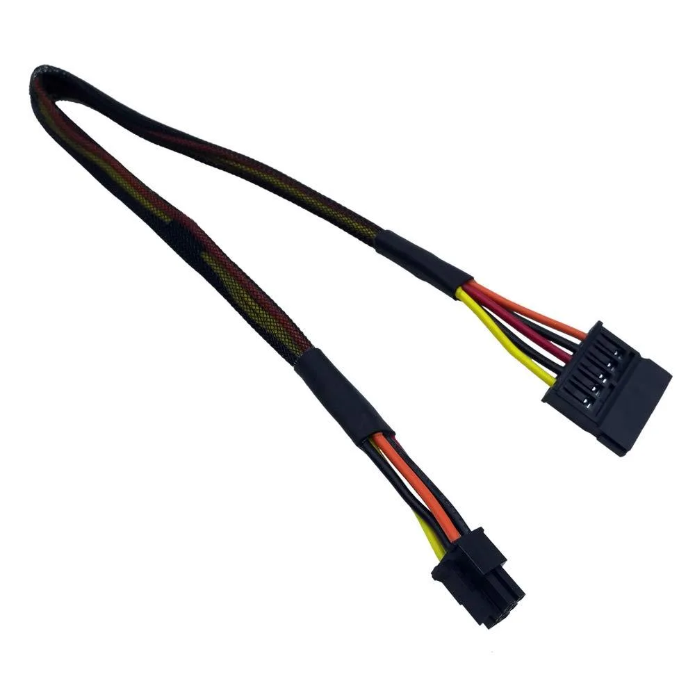 WRIARICH WRIARICH SATA Power Cable Mini 6 Pin to SATA 15 Pin 38cm Pack of 2 — product photo