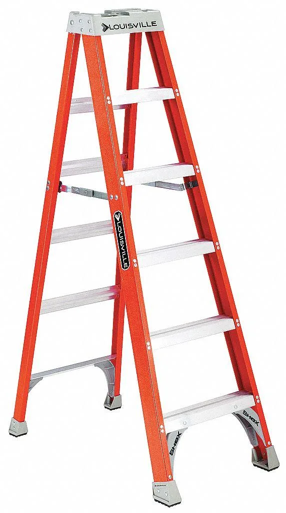 Louisville Louisville FS1506 6 ft Fiberglass Step Ladder 300 lb 5-Step — product photo