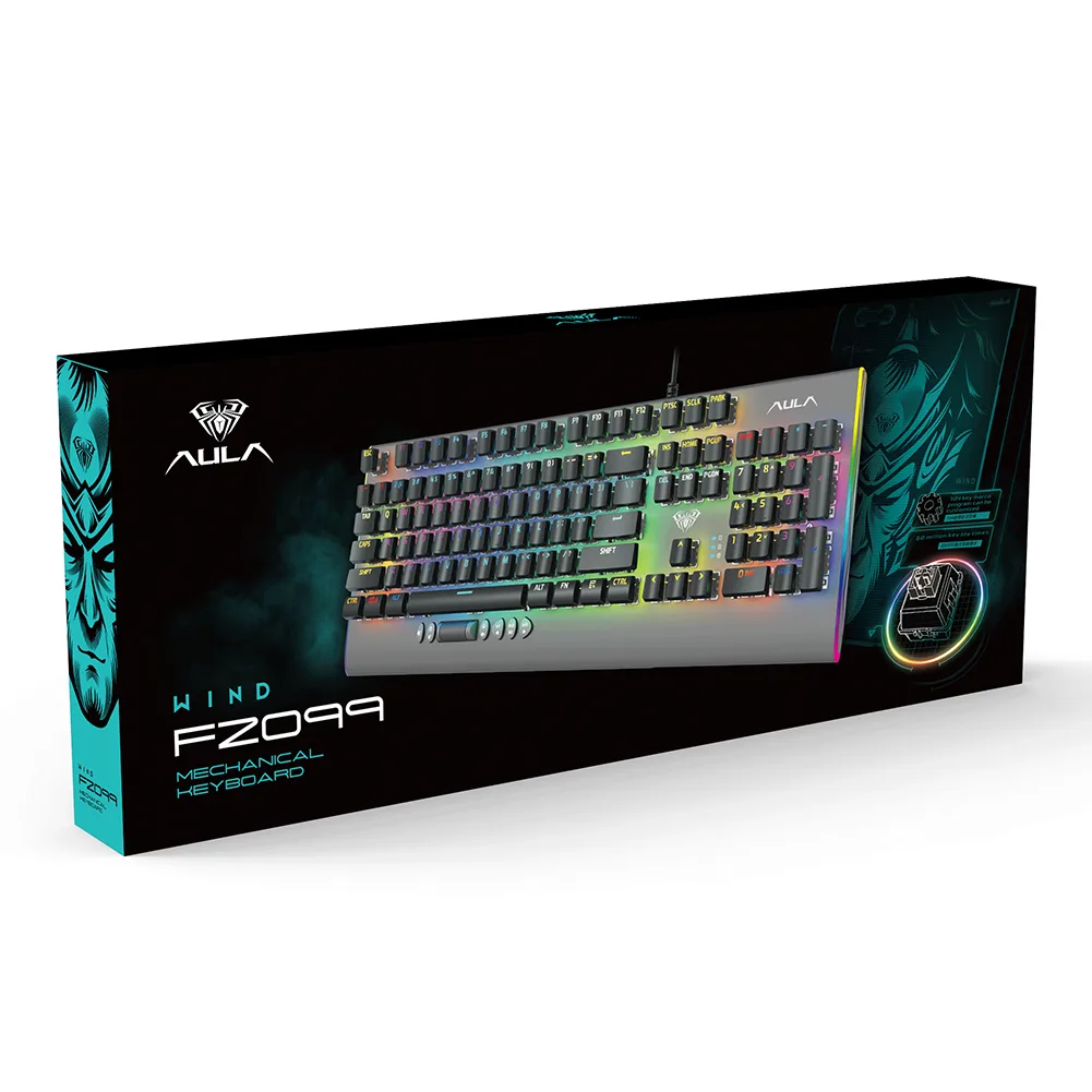 AULA AULA F2099 Mechanical Gaming Keyboard Brown Switch 104 Keys — product photo
