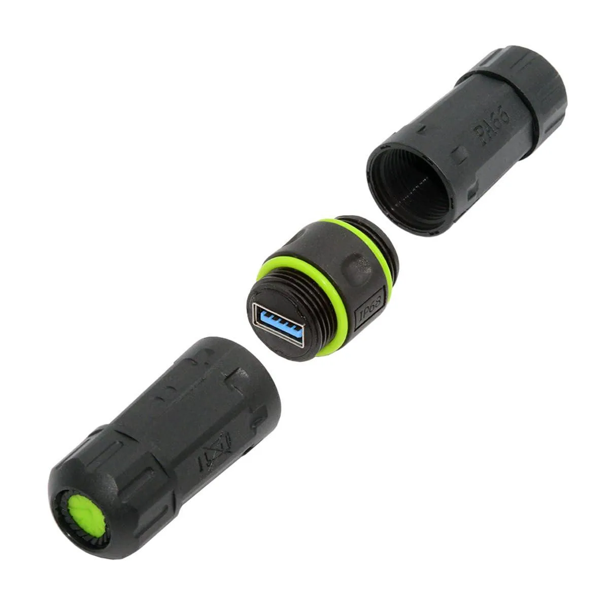 Fervit Fervit M20 Locking IP68 USB 3.0 Female-to-Female Adapter — product photo