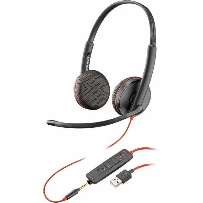 HP HP 7S4M7AA Blackwire C3225 headset, 3.5 mm, 32 Ω, 20 Hz–20 kHz — product photo